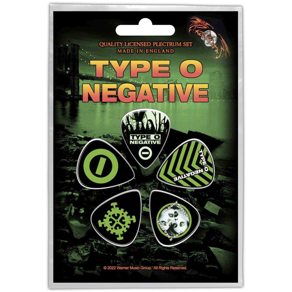 Type O Negative - World Coming Down Plektrum - 5er Set - Mehrfarben